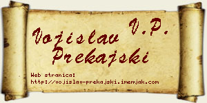 Vojislav Prekajski vizit kartica